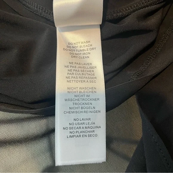 Adrianna Papell Womens XS Black Flutter Sleeve Chiffon Dress High Low Hemline - Picture 11 of 14